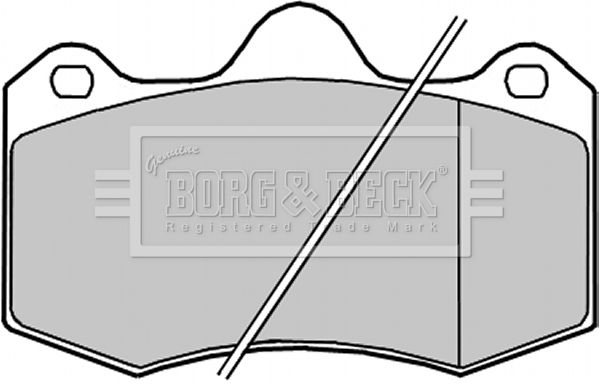 BORG & BECK stabdžių trinkelių rinkinys, diskinis stabdys BBP2259